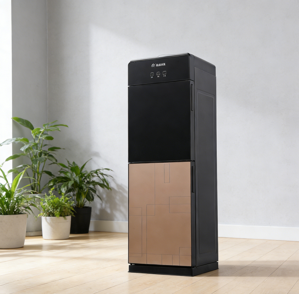 Standing water dispenser product image for home and office channels